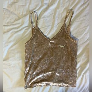 Light green velvet top